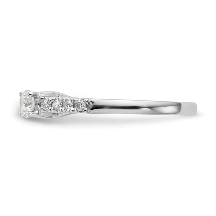 Goldia Rings 14k White Gold 16 Ct Lab Grown Diamond VSSI G Peg Set Engagement Ring