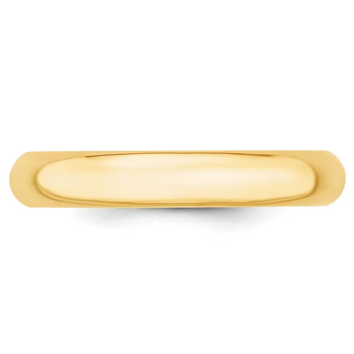 Goldia Solid 18K Yellow Gold 4mm Comfort Fit MensWomens Wedding Band Ring Size 115 Rings