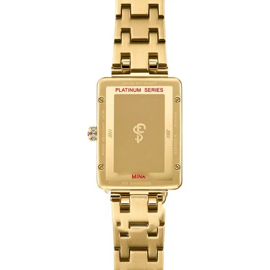 JMS always Original JBW Platinum Series Diamond Goldtone Dial Ladies Watch PS505A Rings
