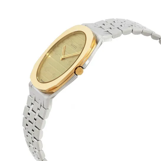 Original Gucci 25H Quartz Ladies Watch YA163502 JMS always Watches