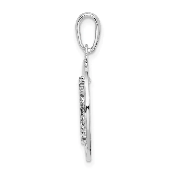Necklaces TreasureFineJewelers Sterling Silver Polished Enamel Hilton Head wLighthouse Pendant