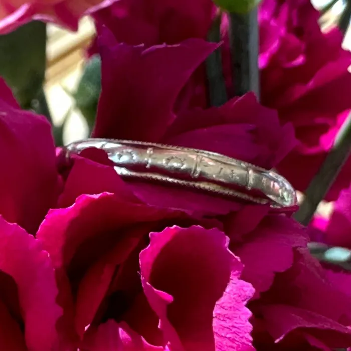 Rings 18 Karat White Gold Art Deco Band 40000269 ONeills Estate Jewelry