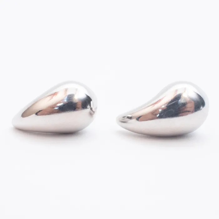 Bubble Drop Earrings Silver Lotus Earrings