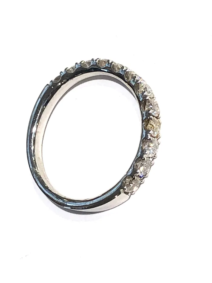 Prins Co Rings 14k White Gold 35ct Diamond Anniversary Band