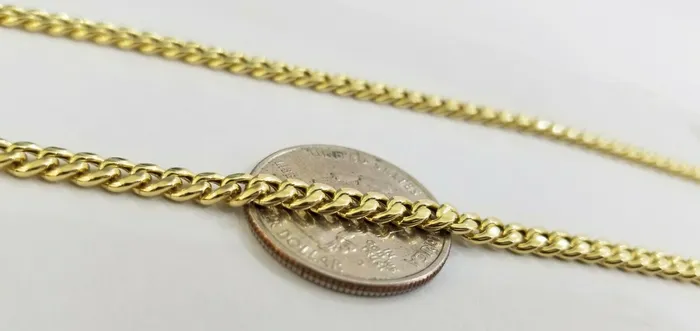 10k last supper charm with Real gold miami cuban chain 24inch 5mm10kt gold set Gold and Diamond PreStyled Sets