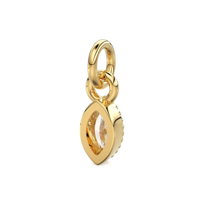 Milgrain Marquise Diamond Charm Pendant 14k 18k Solid Gold Pendant Petite Diamond Charm Sale Jalvi Co Charm Necklaces