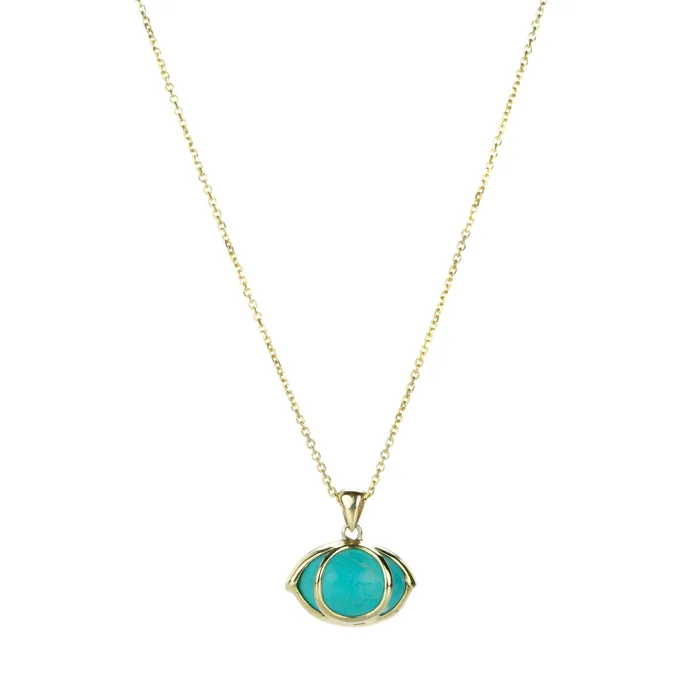 Rachel Atherley Turquoise Third Eye Pendant Necklace Necklaces Rachel Atherley Turquoise Third Eye Pendant Necklace Necklaces