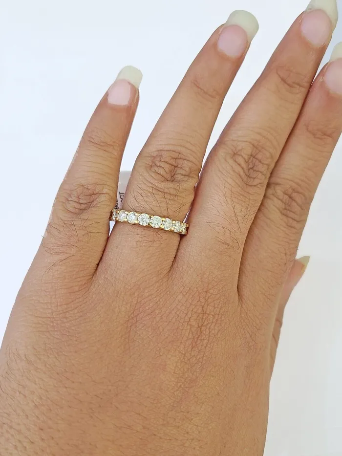 Rings Gold and Diamond REAL 14k Yellow Gold Diamond Ladies Ring Women Engagement Wedding