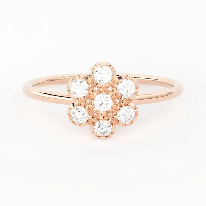 Rings Jalvi Co Diamond Band in 14k Gold Floral Rose Gold Ring Gold Band White Diamond Ring Anniversary Gift Rings Jalvi Co Diamond Band in 14k Gold Floral Rose Gold Ring Gold Band White Diamond Ring Anniversary Gift