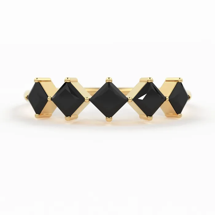 Rings Jalvi Co Princess Cut Black Diamond Ring 14k Gold Princess Cut Diamond Wedding Ring Princess Cut Anniversary Band Black Diamond Eternity Band Rings Jalvi Co Princess Cut Black Diamond Ring 14k Gold Princess Cut Diamond Wedding Ring Princess Cut Anniversary Band Black Diamond Eternity Band