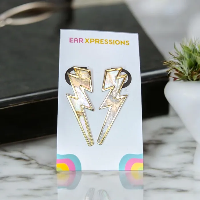 Earrings Ear Xpressions Lightning Bolt Earrings
