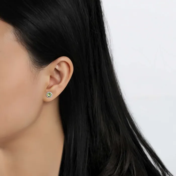 Lafonn Earrings Peridot August Birthstone Stud Earrings