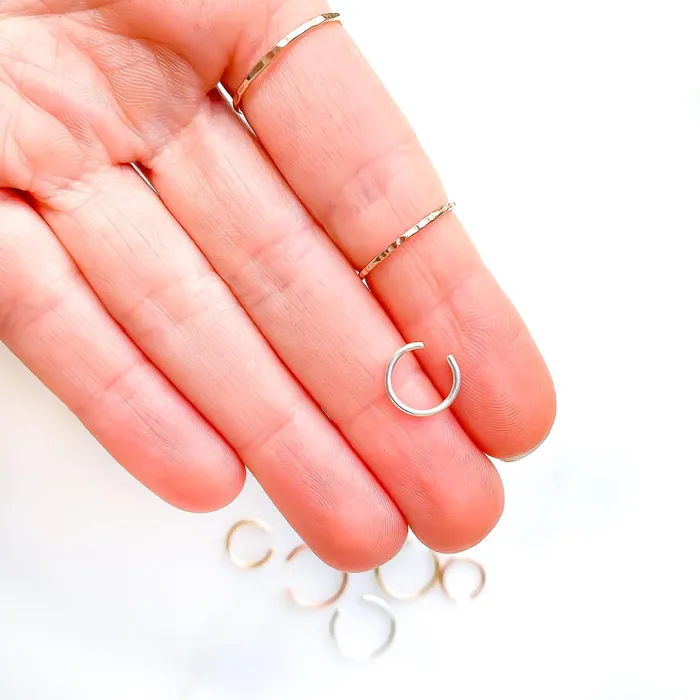 Rings Hoops By Hand Non Pierced Hoop Nose Ring Rings Hoops By Hand Non Pierced Hoop Nose Ring