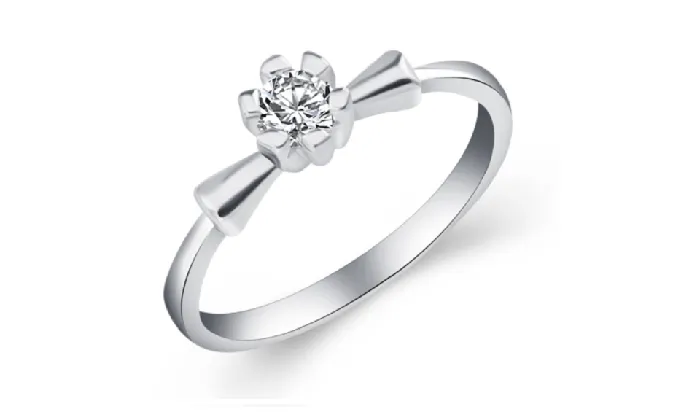 Rings Romantic Fashion Silver Plated Flower Ring for WomenSize6 sparklingselections Rings Romantic Fashion Silver Plated Flower Ring for WomenSize6 sparklingselections