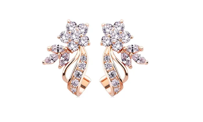 sparklingselections Earrings Gold Color Stud Earrings