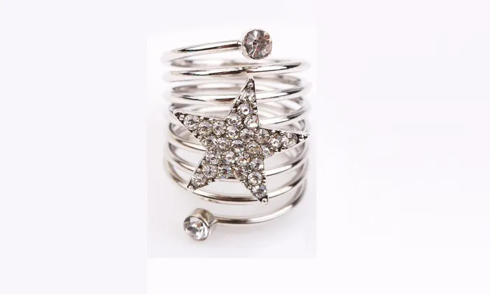 sparklingselections Personality Pentagram Silver Ring Rings