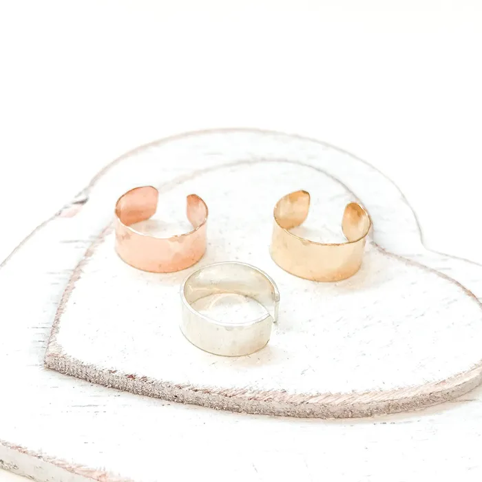 Sterling Silver Ear Cuff Hoops By Hand Earrings