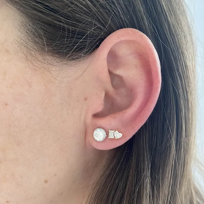 TwoDiamond Stud Earring Single Alev Collection Earrings