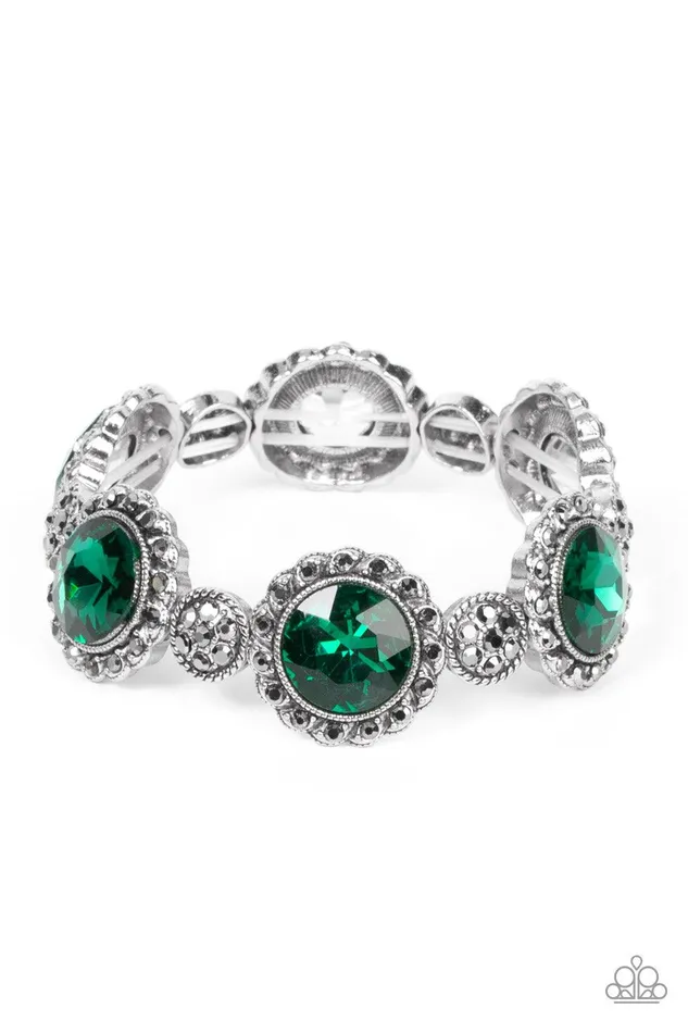 Bracelets Palace Property Green Bracelet Jewelry by Bretta Paparazzi Accessories