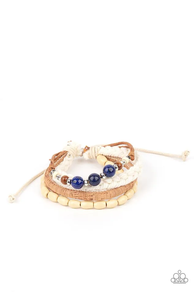 Bracelets Paparazzi Accessories NaturalBorn Navigator Blue Bracelet Jewelry by Bretta