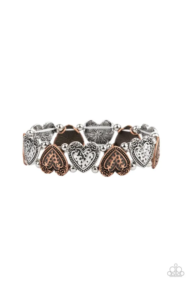 Bracelets Paparazzi Accessories Rustic Heartthrob Multi Bracelet Jewelry by Bretta