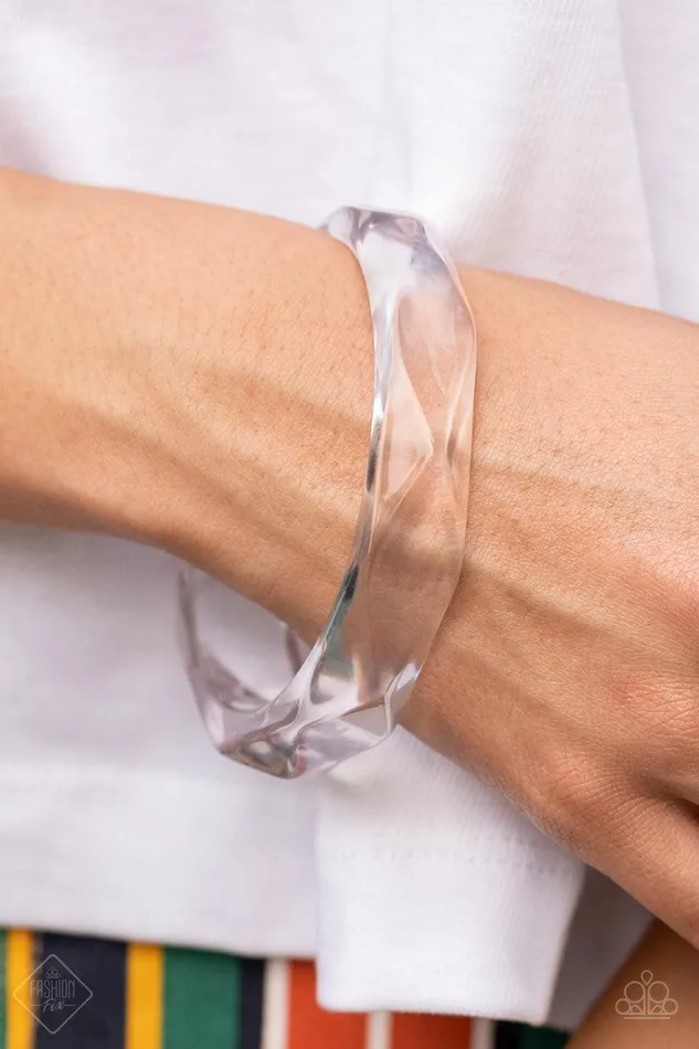 ClearCut Couture White Bracelet Jewelry by Bretta Paparazzi Accessories Bracelets ClearCut Couture White Bracelet Jewelry by Bretta Paparazzi Accessories Bracelets
