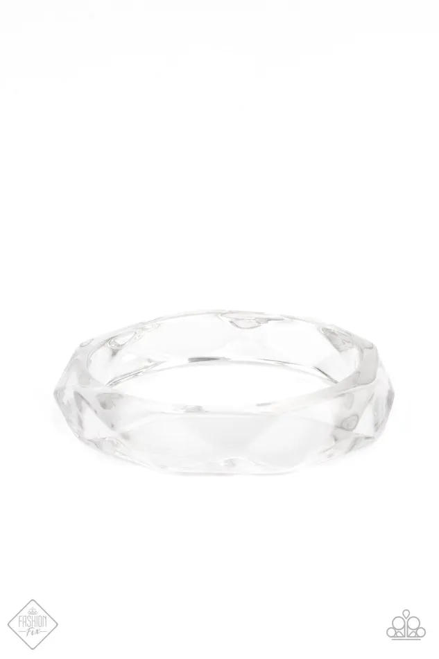 ClearCut Couture White Bracelet Jewelry by Bretta Paparazzi Accessories Bracelets