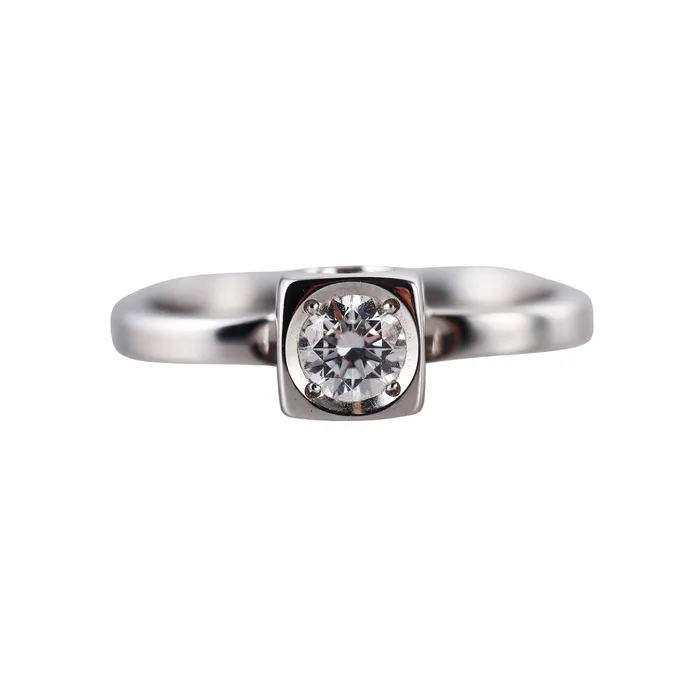 Dinh Van Le Cube Diamond White Gold Large Ring Dinh Van Rings