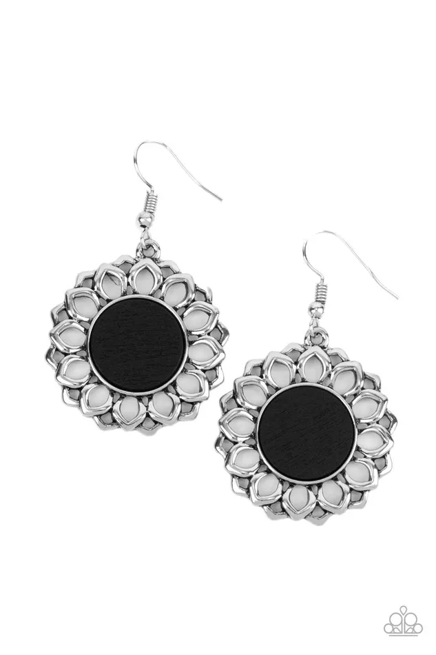 Earrings Farmhouse Fashionista Black Earrings Jewelry by Bretta Paparazzi Accessories