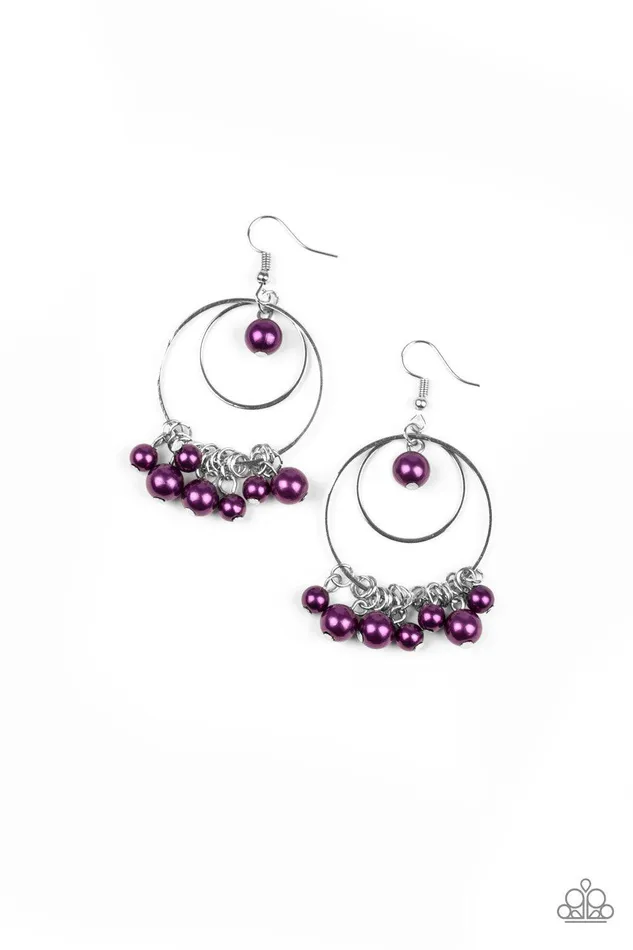 Earrings Paparazzi Accessories New York Attraction Purple Earrings Jewelry By Bretta