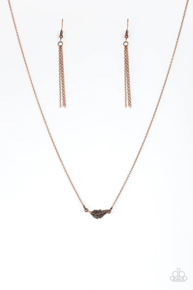 InFlight Fashion Copper Necklace Jewelry by Bretta Paparazzi Accessories Necklaces