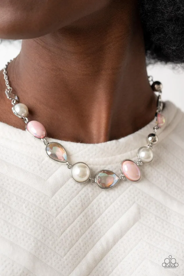 Nautical Nirvana Pink Necklace Jewelry by Bretta Paparazzi Accessories Necklaces