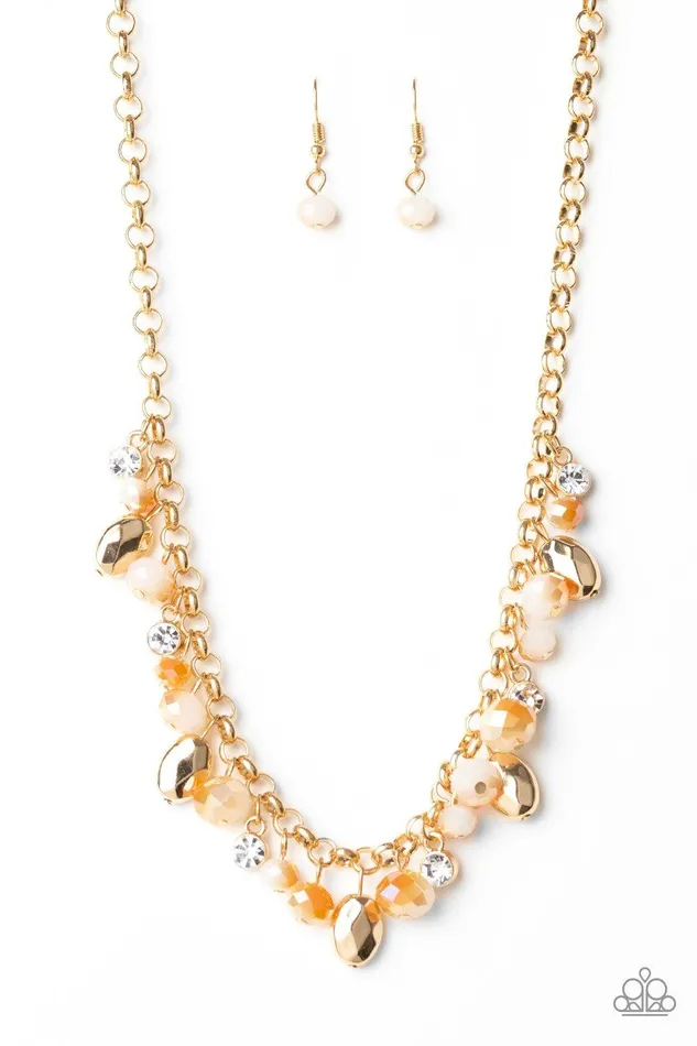 Necklaces Paparazzi Accessories Downstage Dazzle Gold Necklace Jewelry by Bretta