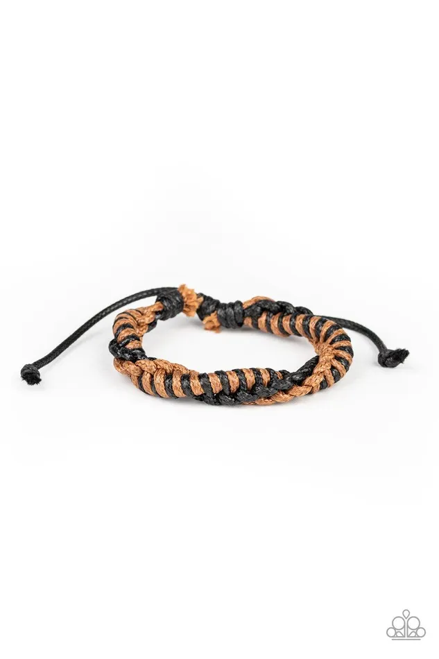 Outdoor Expedition Brown Urban Bracelet Jewelry by Bretta Paparazzi Accessories Bracelets