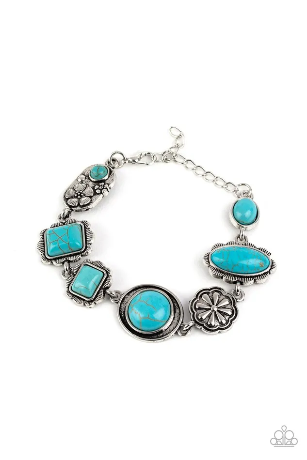 Paparazzi Accessories Bracelets Gorgeously Groundskeeper Blue Bracelet Jewelry by Bretta