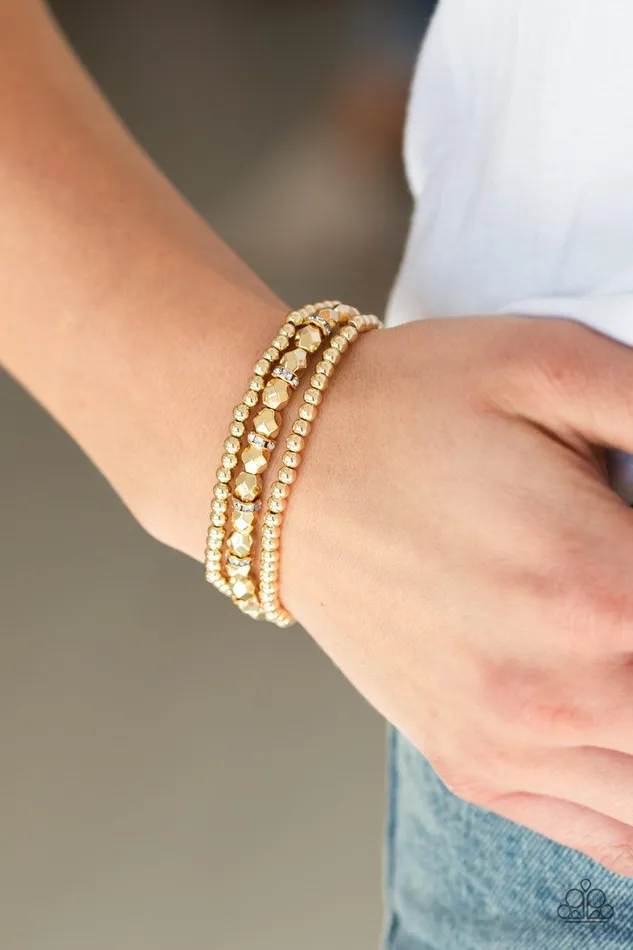 Paparazzi Accessories Bracelets Let There BEAM Light Gold Bracelet Jewelry by Bretta Paparazzi Accessories Bracelets Let There BEAM Light Gold Bracelet Jewelry by Bretta