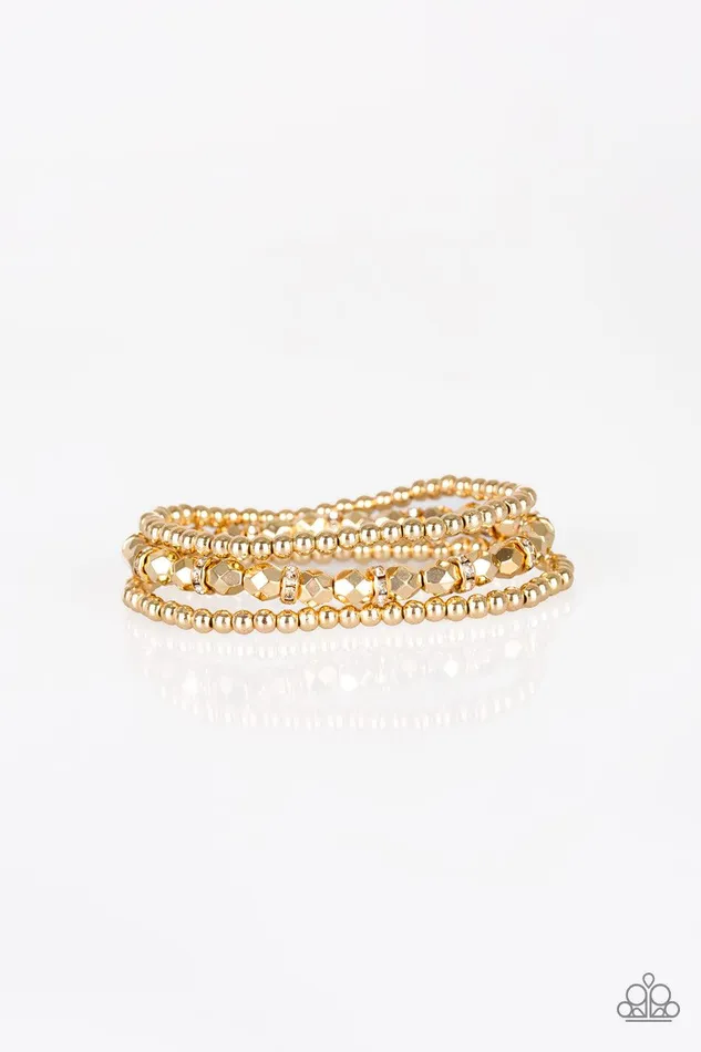 Paparazzi Accessories Bracelets Let There BEAM Light Gold Bracelet Jewelry by Bretta