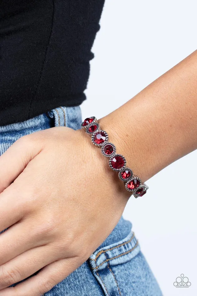 Paparazzi Accessories Bracelets Phenomenally Perennial Red Bracelet Jewelry by Bretta Paparazzi Accessories Bracelets Phenomenally Perennial Red Bracelet Jewelry by Bretta