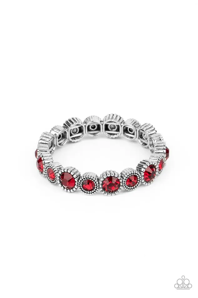 Paparazzi Accessories Bracelets Phenomenally Perennial Red Bracelet Jewelry by Bretta