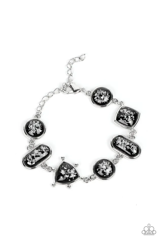 Paparazzi Accessories Bracelets Speckled Shimmer Black Bracelet Jewelry by Bretta