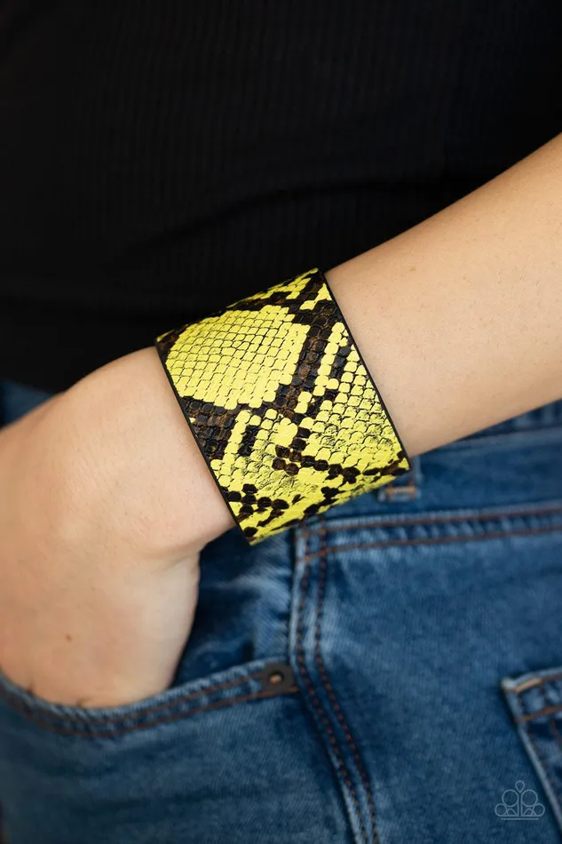 Paparazzi Accessories Bracelets The Rest Is HISStory Yellow Bracelet Jewelry by Bretta Paparazzi Accessories Bracelets The Rest Is HISStory Yellow Bracelet Jewelry by Bretta