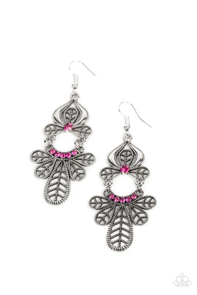 Paparazzi Accessories Galapagos Gala Pink Earrings Jewelry by Bretta Earrings