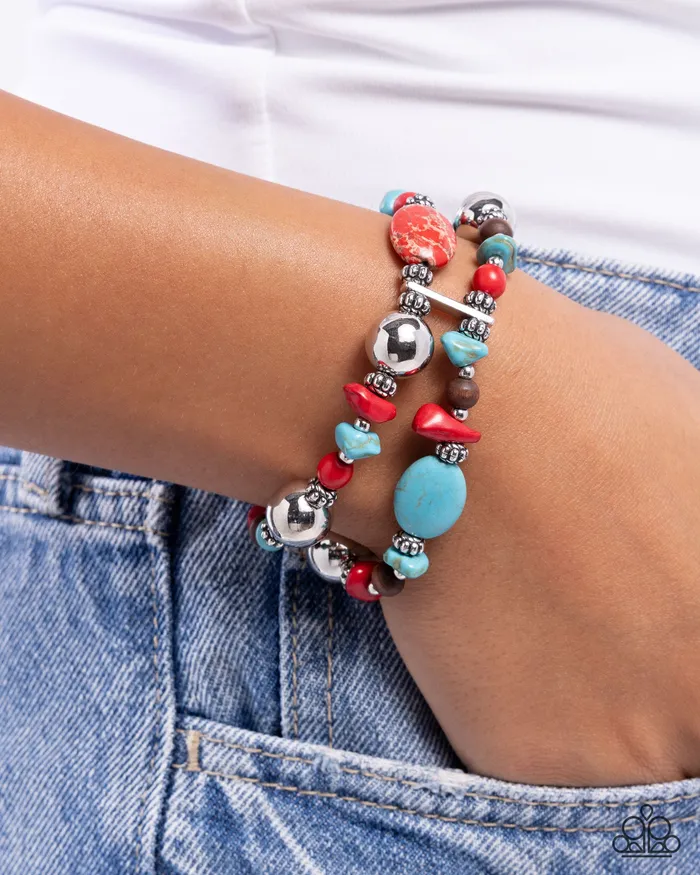 Paparazzi Accessories Heroic Harmony Red Bracelet Jewelry by Bretta Bracelets