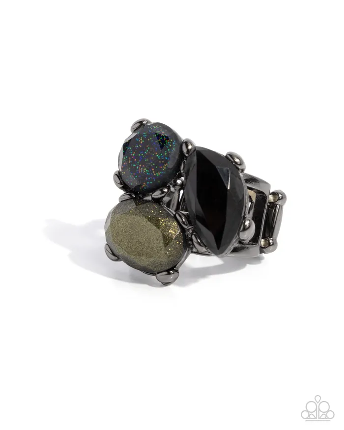 Paparazzi Accessories Rings Aha Moment Black Ring Jewelry by Bretta