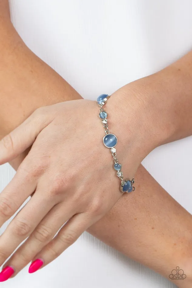 Storybook Beam Blue Bracelet Jewelry by Bretta Paparazzi Accessories Bracelets