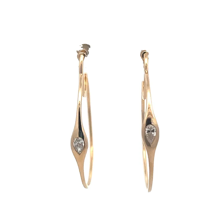 YaninaCo Jewelry Earrings Contour Hoop Earrings