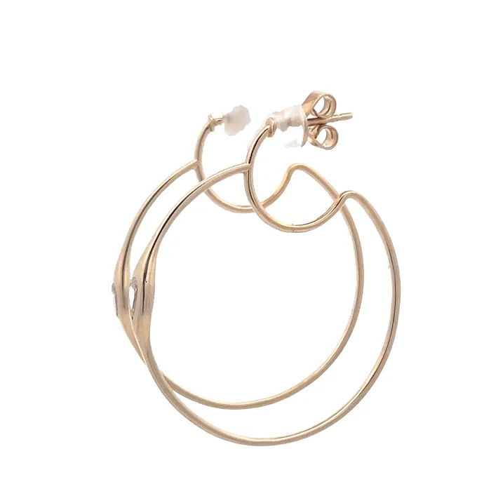 YaninaCo Jewelry Earrings Contour Hoop Earrings