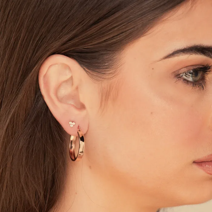 Earrings Bold Large Hoop Earrings Camile Stone