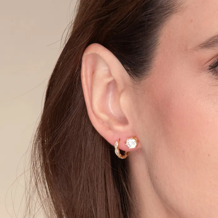 Earrings Camile Stone Classic 6 Claw Sapphire Stud Earrings