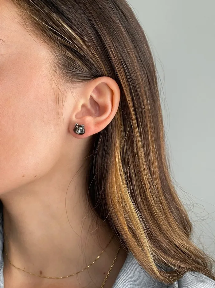 Earrings Camp Hollow Raccoon Earrings